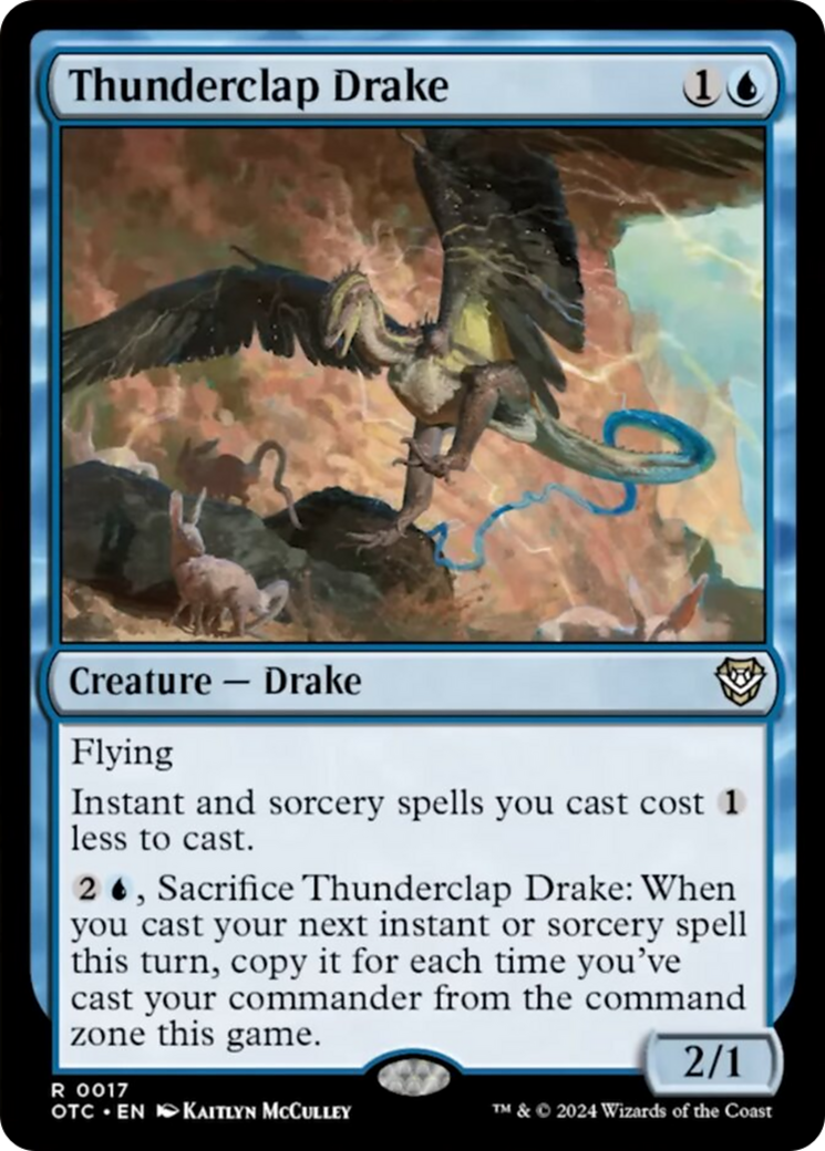 Thunderclap Drake [Outlaws of Thunder Junction Commander] | Gate City Games LLC