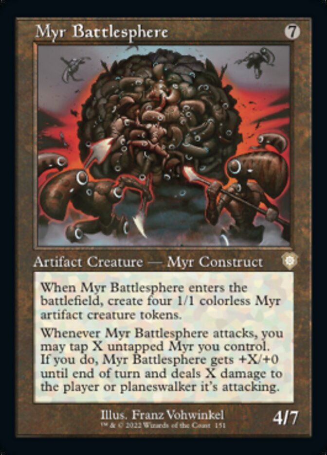 Myr Battlesphere (Retro) [The Brothers' War Commander] | Gate City Games LLC