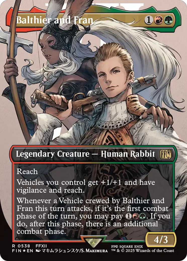 Balthier and Fran (Borderless) (Surge Foil) [FINAL FANTASY] | Gate City Games LLC