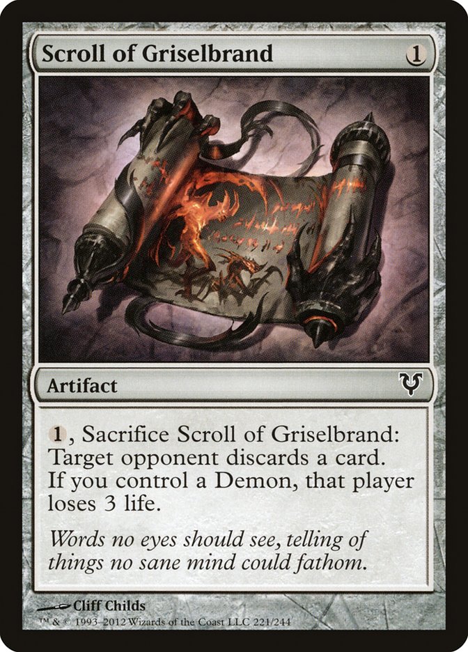 Scroll of Griselbrand [Avacyn Restored] | Gate City Games LLC