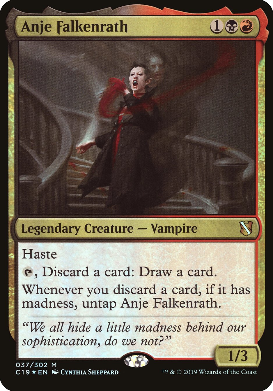 Anje Falkenrath (Oversized) [Commander 2019 Oversized] | Gate City Games LLC