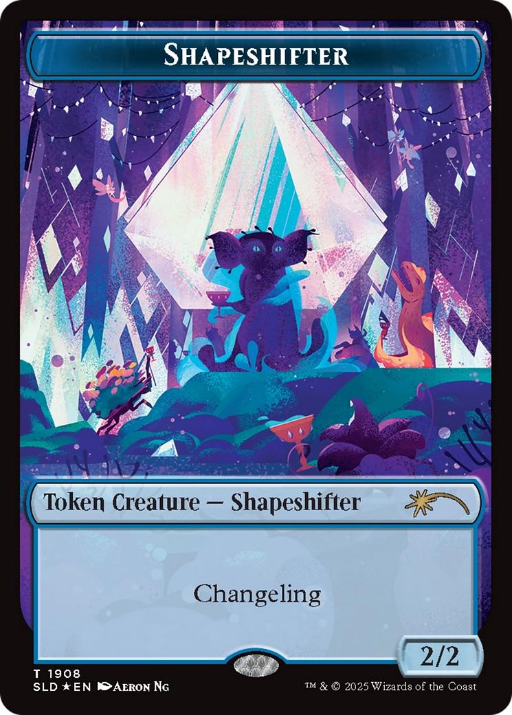 Shapeshifter Token (1908) (Double Rainbow Foil) [Secret Lair Drop Series] | Gate City Games LLC