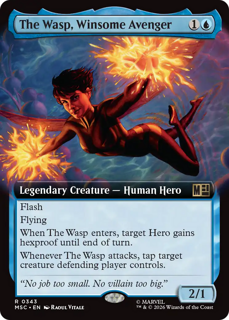 The Wasp, Winsome Avenger (Extended Art) [Marvel Super Heroes Commander] | Gate City Games LLC