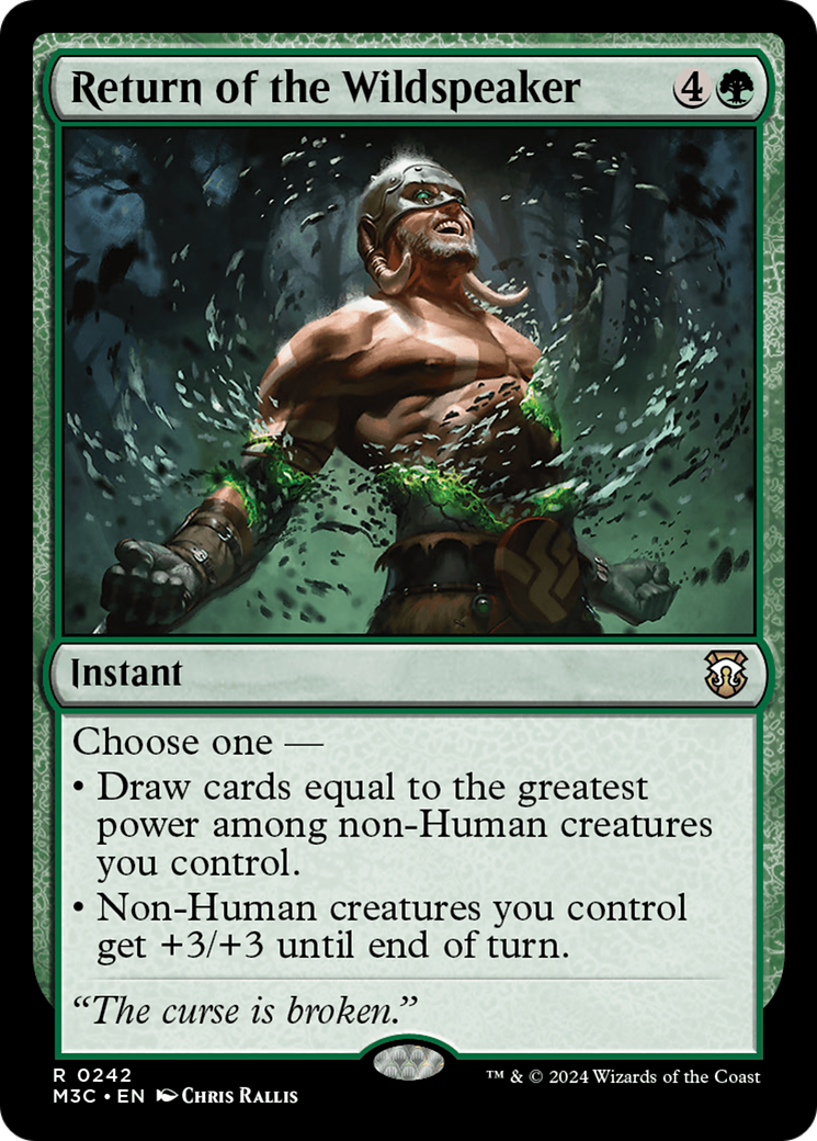 Return of the Wildspeaker (Ripple Foil) [Modern Horizons 3 Commander] | Gate City Games LLC