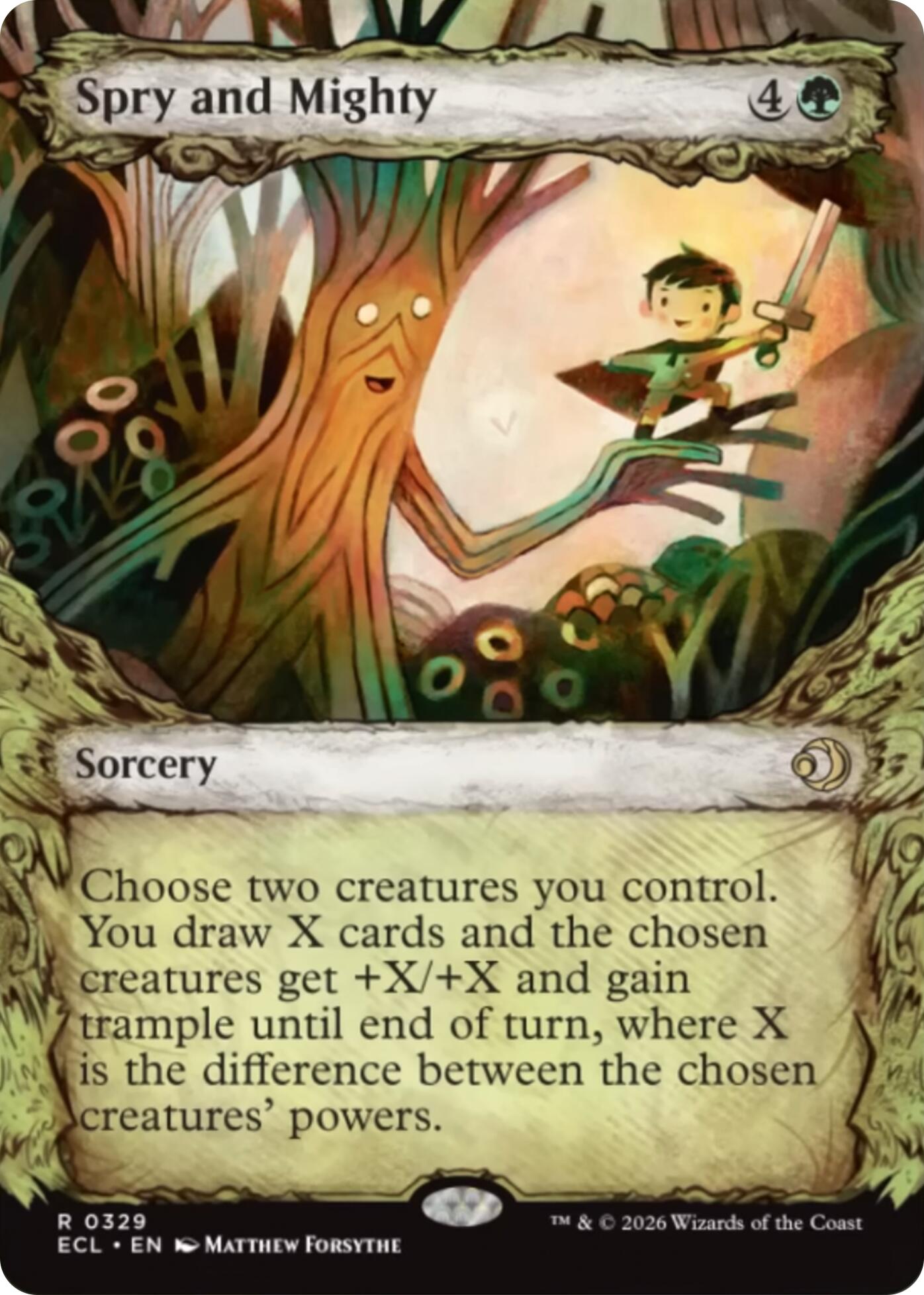 Spry and Mighty (Showcase) [Lorwyn Eclipsed] | Gate City Games LLC