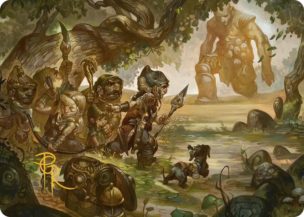 Protective Response Art Card (Gold-Stamped Signature) [Lorwyn Eclipsed Art Series] | Gate City Games LLC