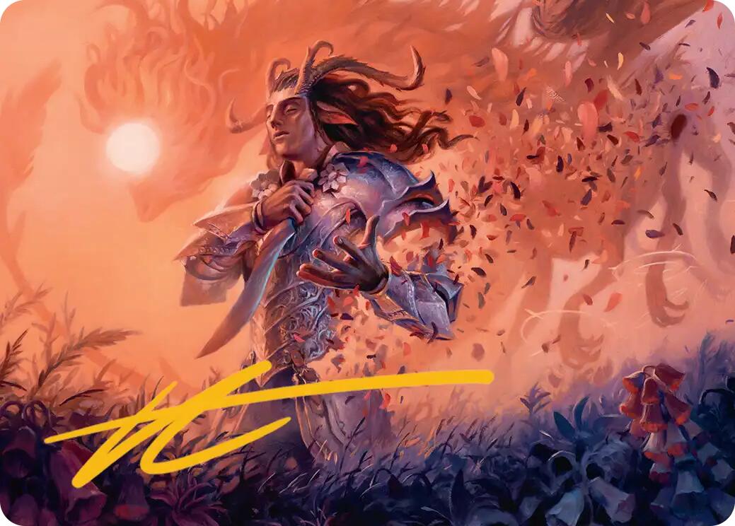 Rhys, the Evermore Art Card (Gold-Stamped Signature) [Lorwyn Eclipsed Art Series] | Gate City Games LLC