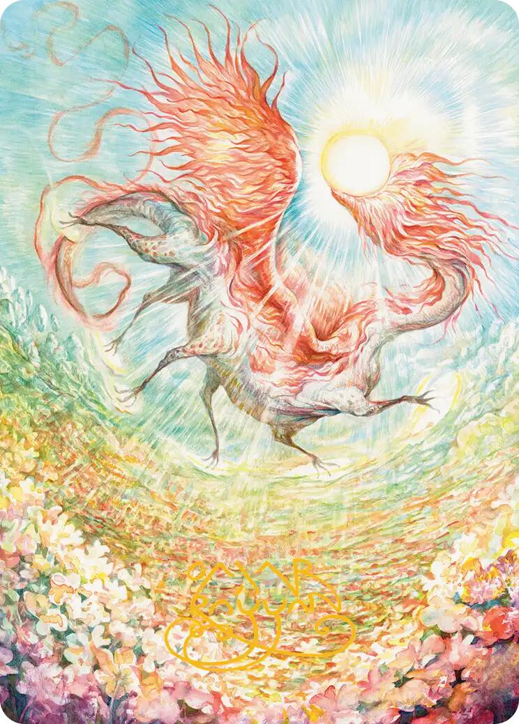 Eirdu, Carrier of Dawn Art Card (Gold-Stamped Signature) [Lorwyn Eclipsed Art Series] | Gate City Games LLC