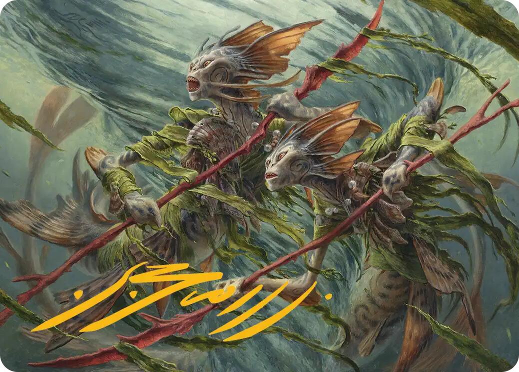 Champions of the Shoal Art Card (Gold-Stamped Signature) [Lorwyn Eclipsed Art Series] | Gate City Games LLC