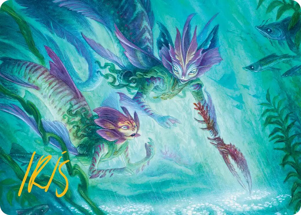 Silvergill Mentor Art Card (Gold-Stamped Signature) [Lorwyn Eclipsed Art Series] | Gate City Games LLC