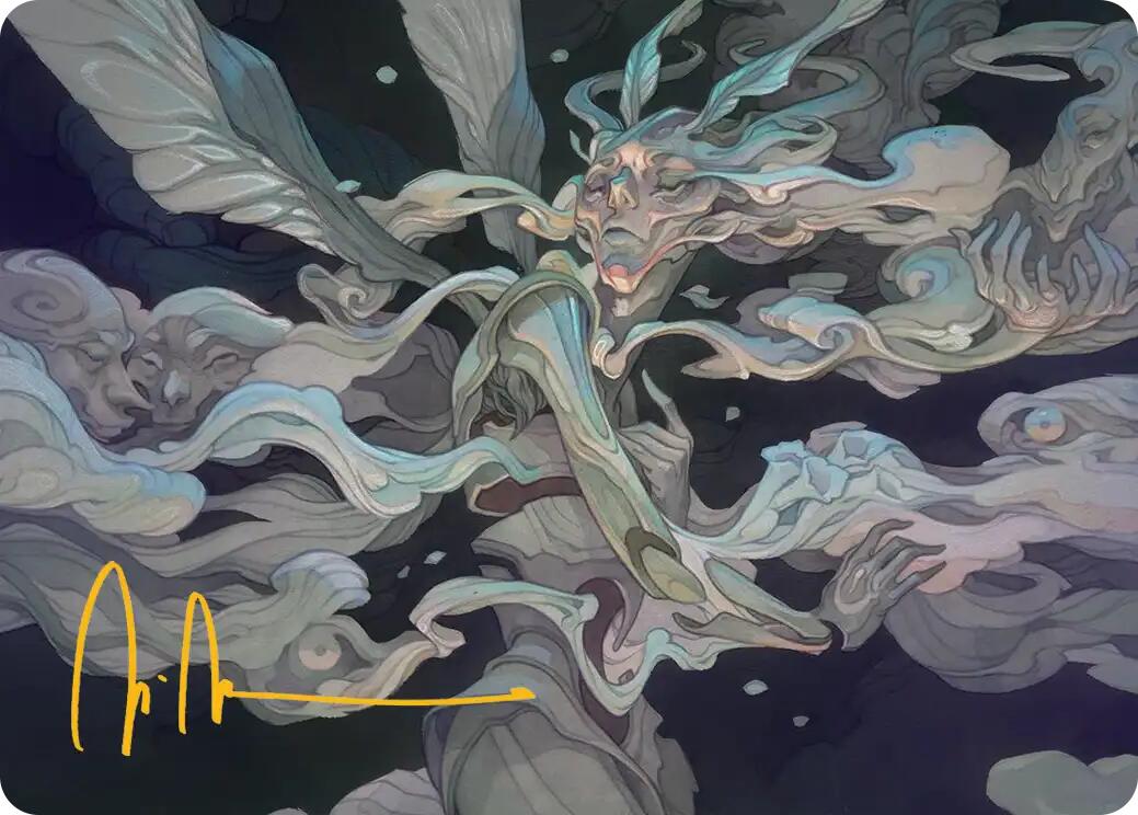 Temporal Cleansing Art Card (Gold-Stamped Signature) [Lorwyn Eclipsed Art Series] | Gate City Games LLC