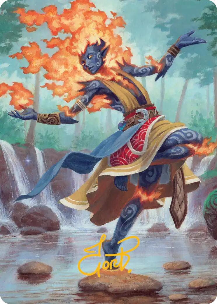 Ashling, Rekindled Art Card (16/54) (Gold-Stamped Signature) [Lorwyn Eclipsed Art Series] | Gate City Games LLC