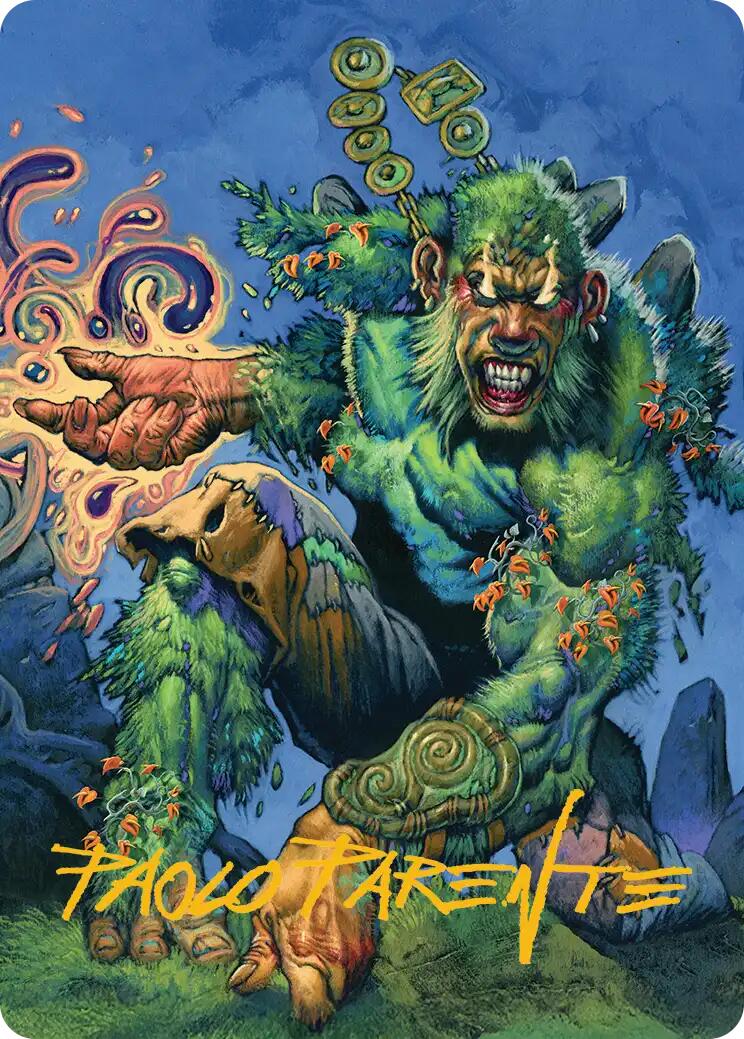Aurora Awakener Art Card (17/54) (Gold-Stamped Signature) [Lorwyn Eclipsed Art Series] | Gate City Games LLC