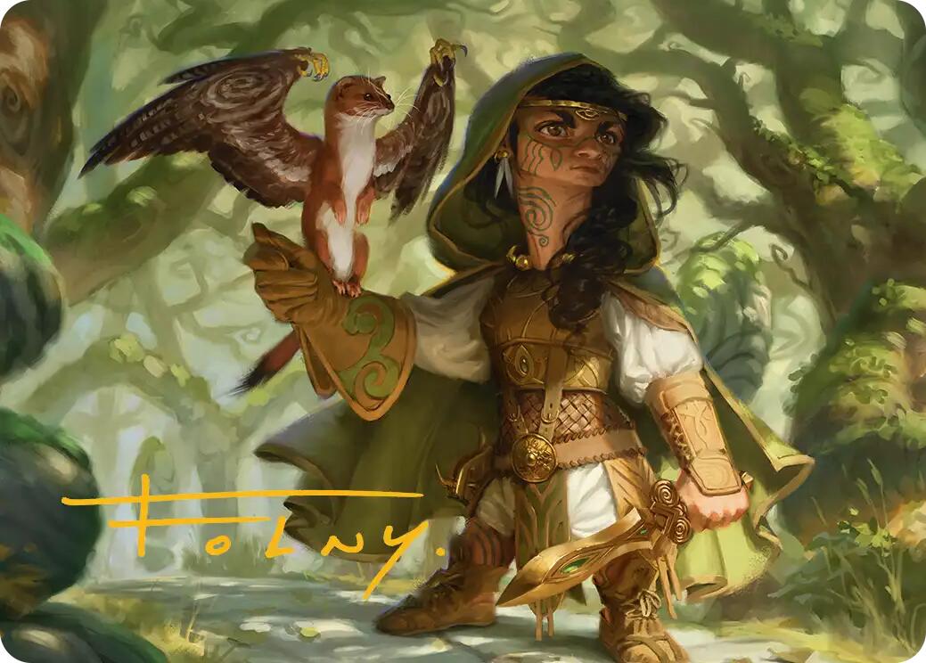 Crossroads Watcher Art Card (Gold-Stamped Signature) [Lorwyn Eclipsed Art Series] | Gate City Games LLC