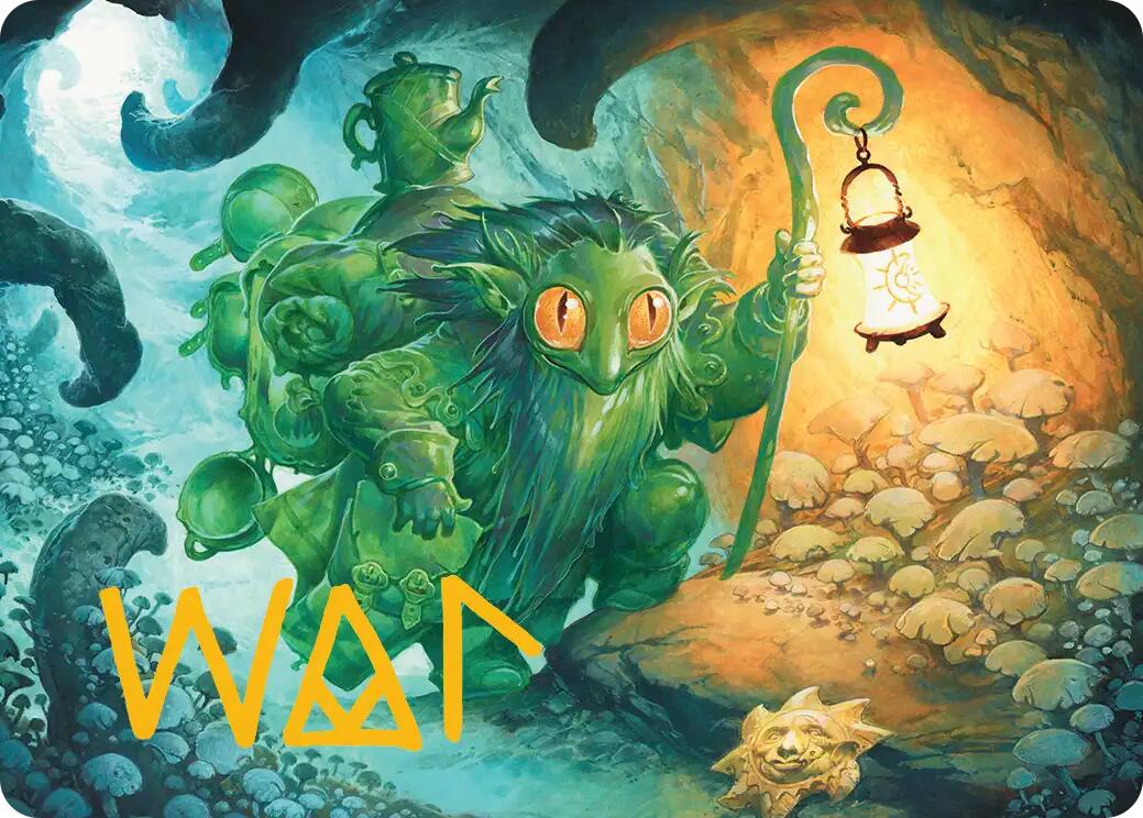 Mutable Explorer Art Card (21/54) (Gold-Stamped Signature) [Lorwyn Eclipsed Art Series] | Gate City Games LLC