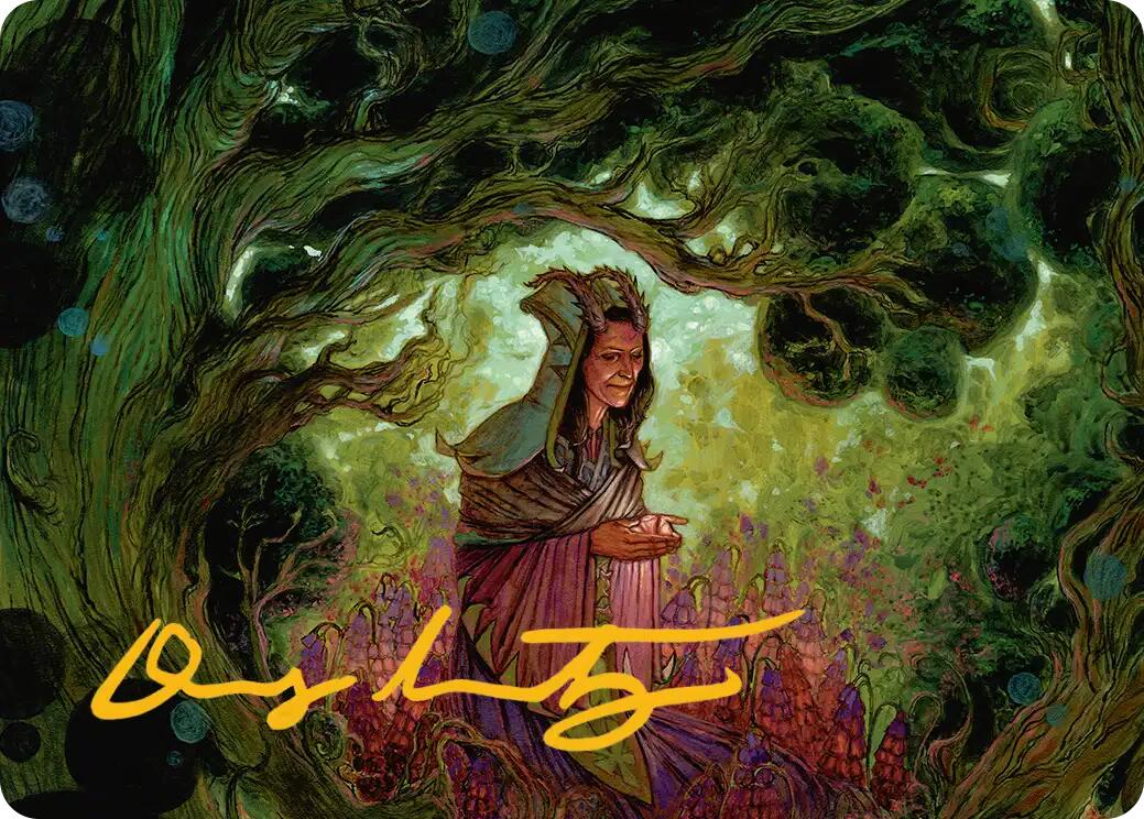 Bloom Tender Art Card (Gold-Stamped Signature) [Lorwyn Eclipsed Art Series] | Gate City Games LLC