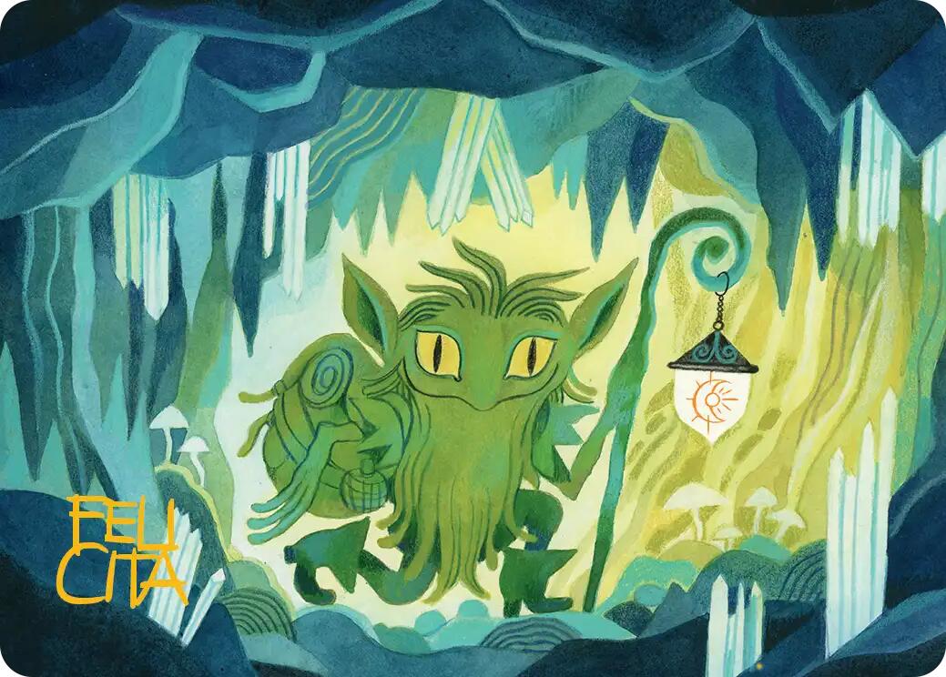 Mutable Explorer Art Card (43/54) (Gold-Stamped Signature) [Lorwyn Eclipsed Art Series] | Gate City Games LLC