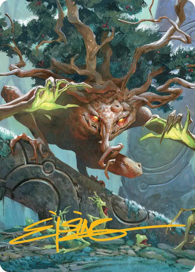 Ferrafor, Young Yew Art Card (Gold-Stamped Signature) [Lorwyn Eclipsed Art Series] | Gate City Games LLC