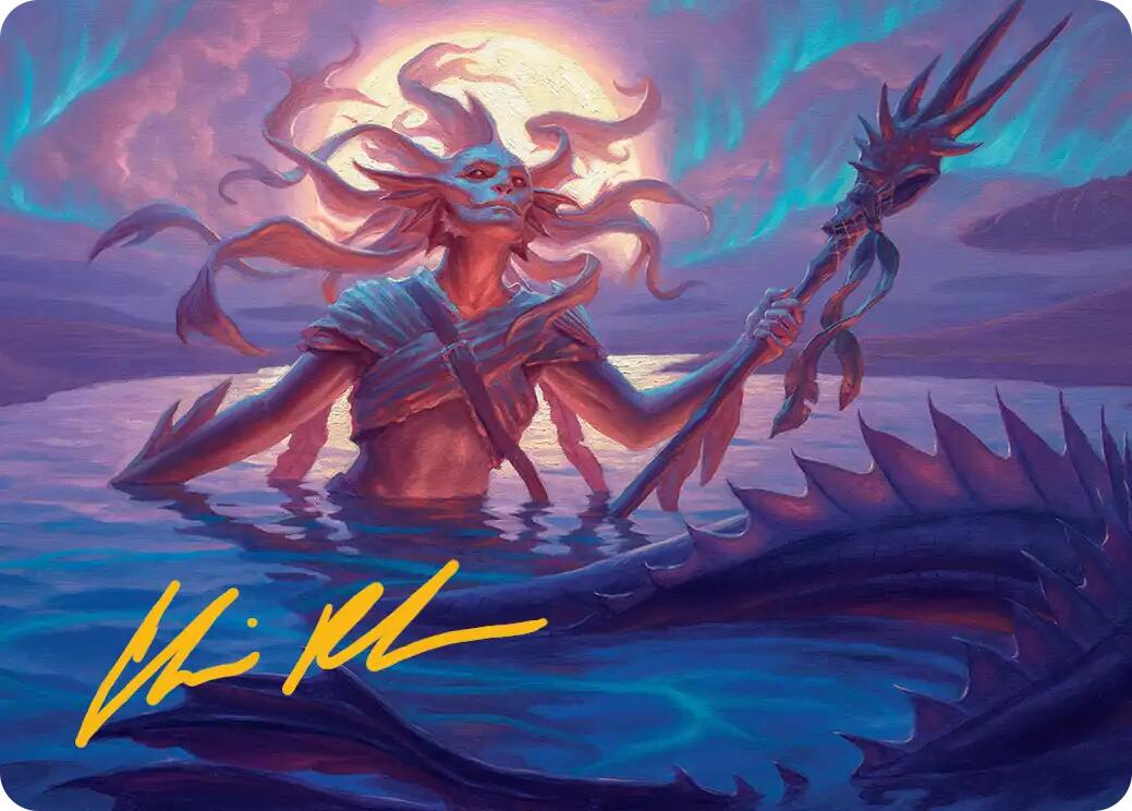 Eclipsed Merrow Art Card (Gold-Stamped Signature) [Lorwyn Eclipsed Art Series] | Gate City Games LLC