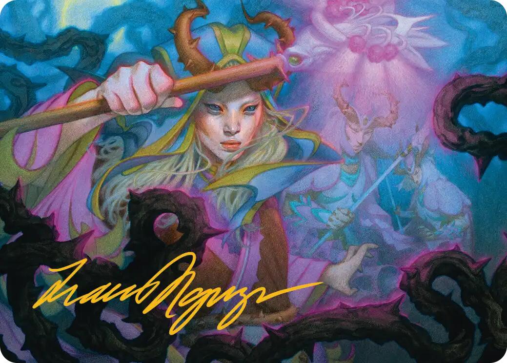 Stoic Grove-Guide Art Card (Gold-Stamped Signature) [Lorwyn Eclipsed Art Series] | Gate City Games LLC