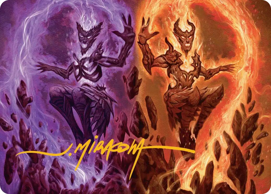 Fire Covenant Art Card (Gold-Stamped Signature) [Lorwyn Eclipsed Art Series] | Gate City Games LLC