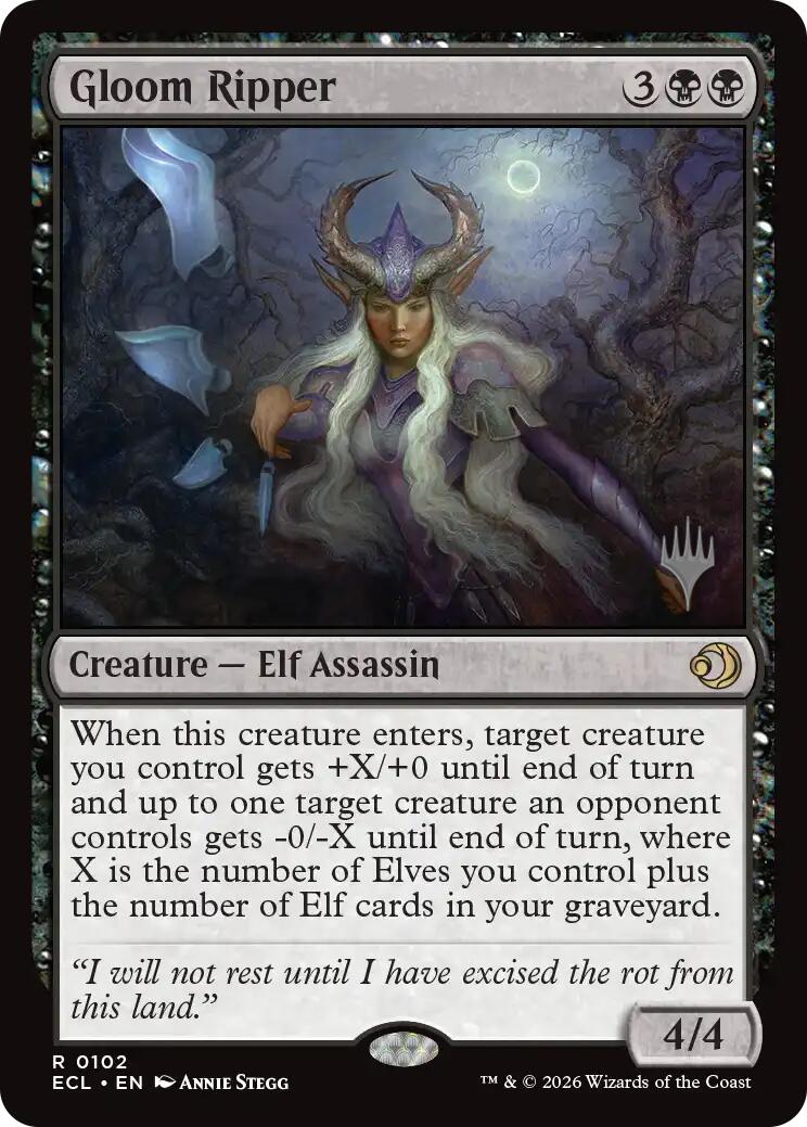 Gloom Ripper [Lorwyn Eclipsed Promos] | Gate City Games LLC