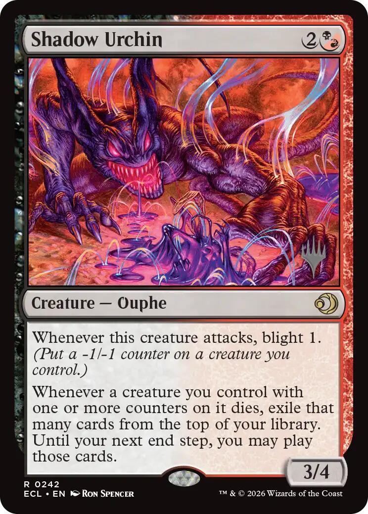 Shadow Urchin [Lorwyn Eclipsed Promos] | Gate City Games LLC