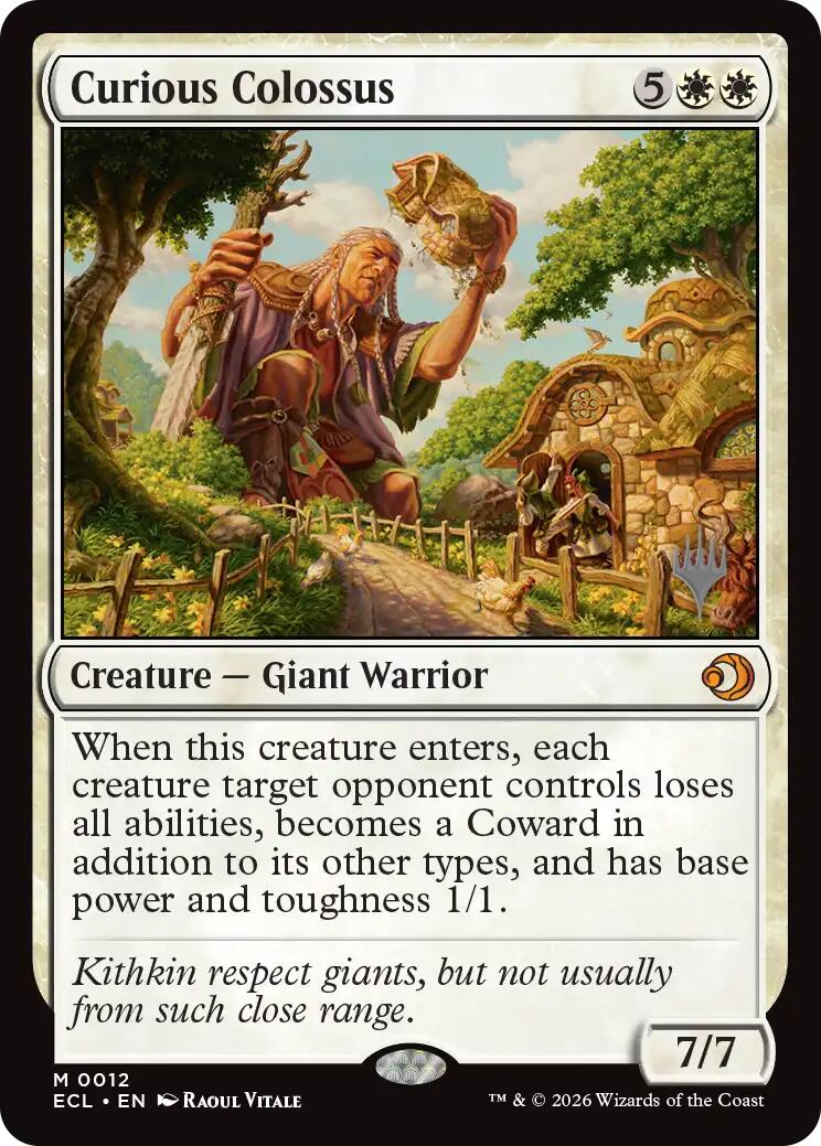 Curious Colossus [Lorwyn Eclipsed Promos] | Gate City Games LLC