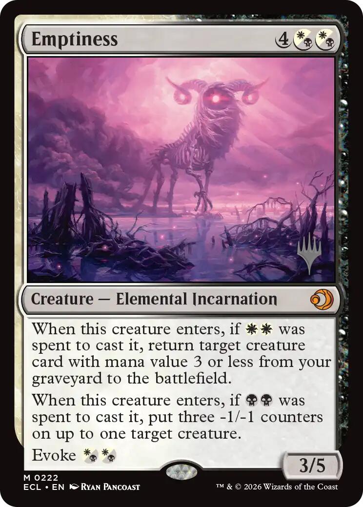 Emptiness [Lorwyn Eclipsed Promos] | Gate City Games LLC
