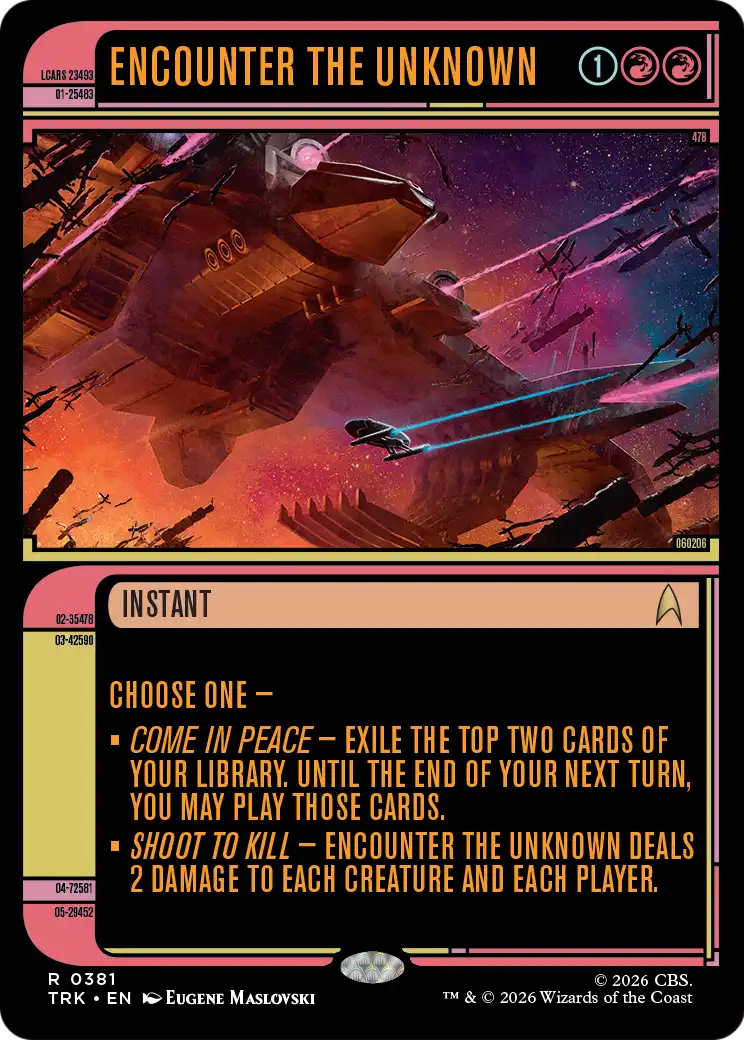 Encounter the Unknown (Showcase) [Star Trek] | Gate City Games LLC
