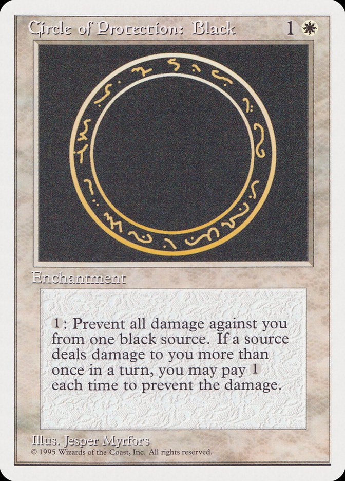 Circle of Protection: Black [Rivals Quick Start Set] | Gate City Games LLC