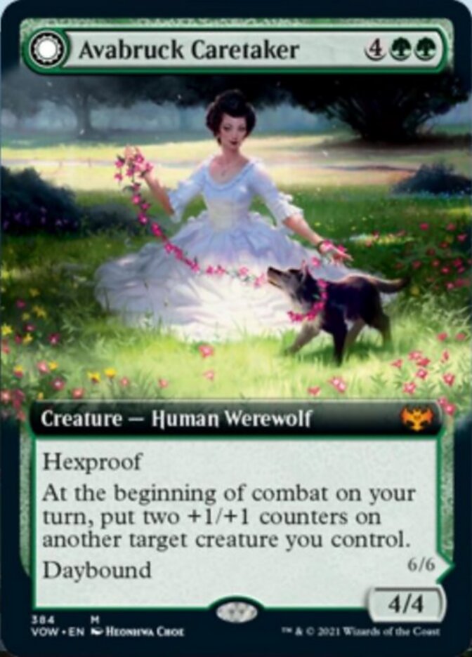 Avabruck Caretaker // Hollowhenge Huntmaster (Extended Art) [Innistrad: Crimson Vow] | Gate City Games LLC