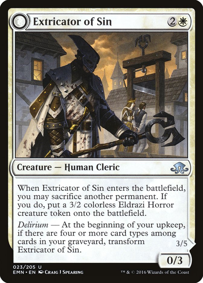 Extricator of Sin // Extricator of Flesh [Eldritch Moon] | Gate City Games LLC
