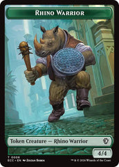 Rhino Warrior // Elemental (0009) Double-Sided Token [Lorwyn Eclipsed Tokens] | Gate City Games LLC