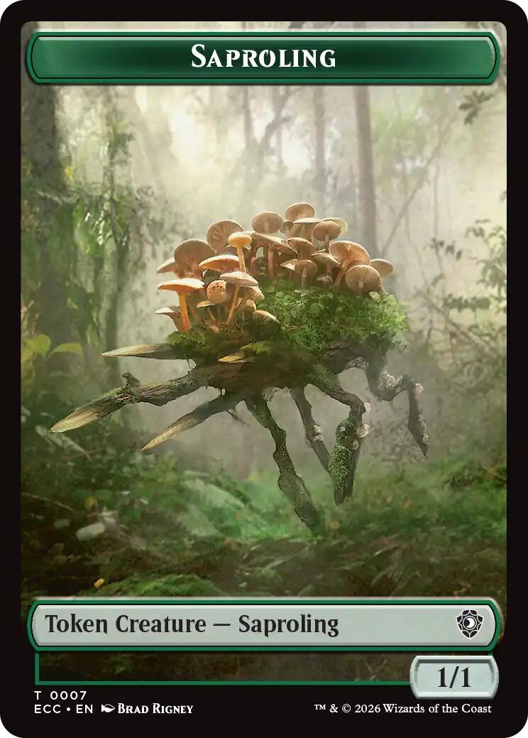 Saproling // Scarecrow Double-Sided Token [Lorwyn Eclipsed Tokens] | Gate City Games LLC