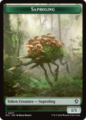 Saproling // Scarecrow Double-Sided Token [Lorwyn Eclipsed Tokens] | Gate City Games LLC