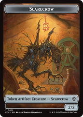 Scarecrow // Treasure Double-Sided Token [Lorwyn Eclipsed Tokens] | Gate City Games LLC