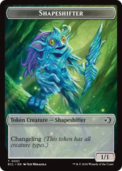 Treasure // Shapeshifter Double-Sided Token [Lorwyn Eclipsed Tokens] | Gate City Games LLC