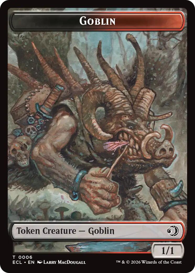 Faerie // Goblin Double-Sided Token [Lorwyn Eclipsed Tokens] | Gate City Games LLC
