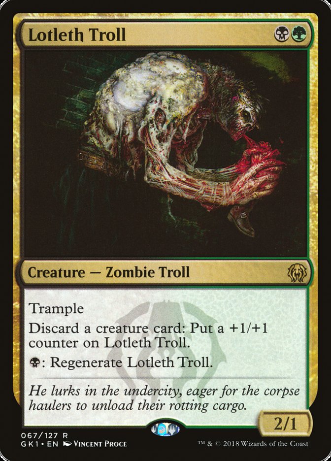 Lotleth Troll [Guilds of Ravnica Guild Kit] | Gate City Games LLC