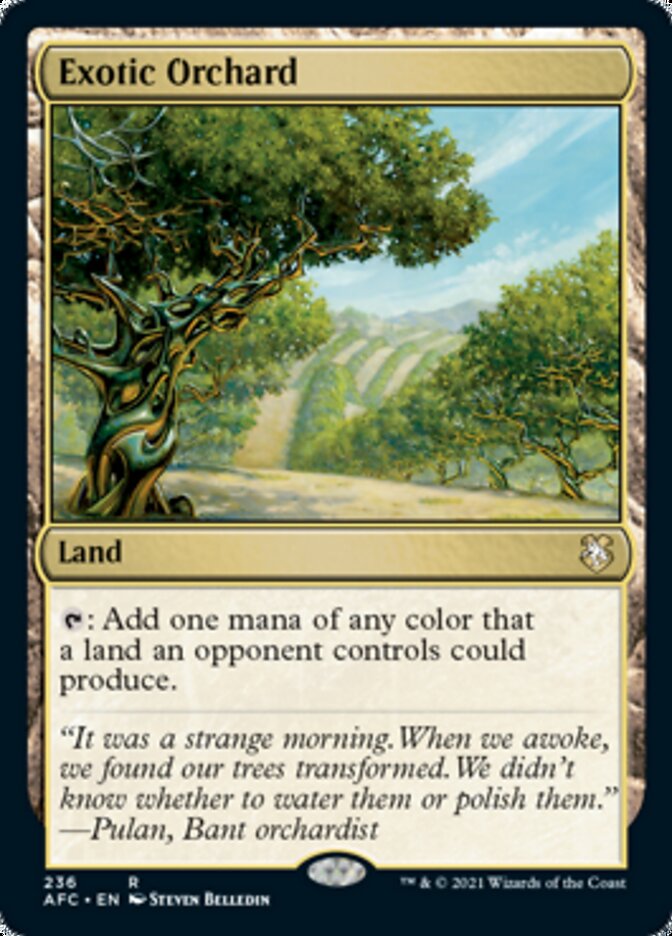 Exotic Orchard [Dungeons & Dragons: Adventures in the Forgotten Realms Commander] | Gate City Games LLC
