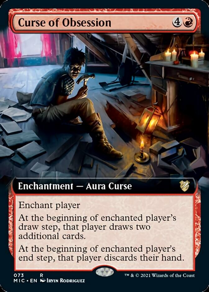 Curse of Obsession (Extended Art) [Innistrad: Midnight Hunt Commander] | Gate City Games LLC