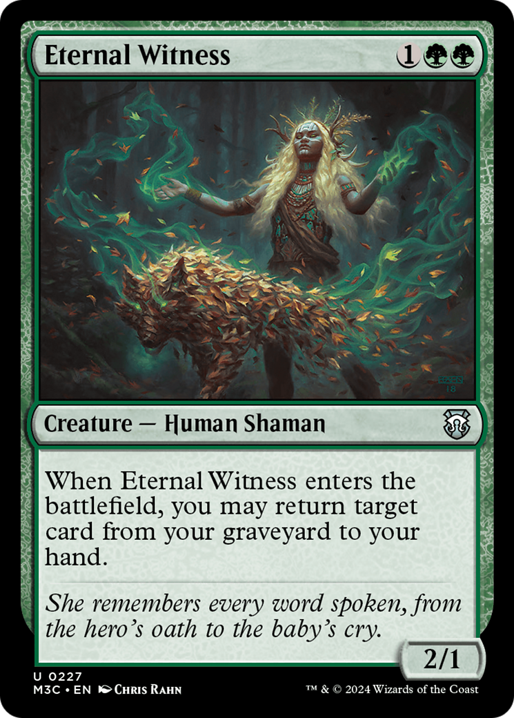 Eternal Witness (Ripple Foil) [Modern Horizons 3 Commander] | Gate City Games LLC