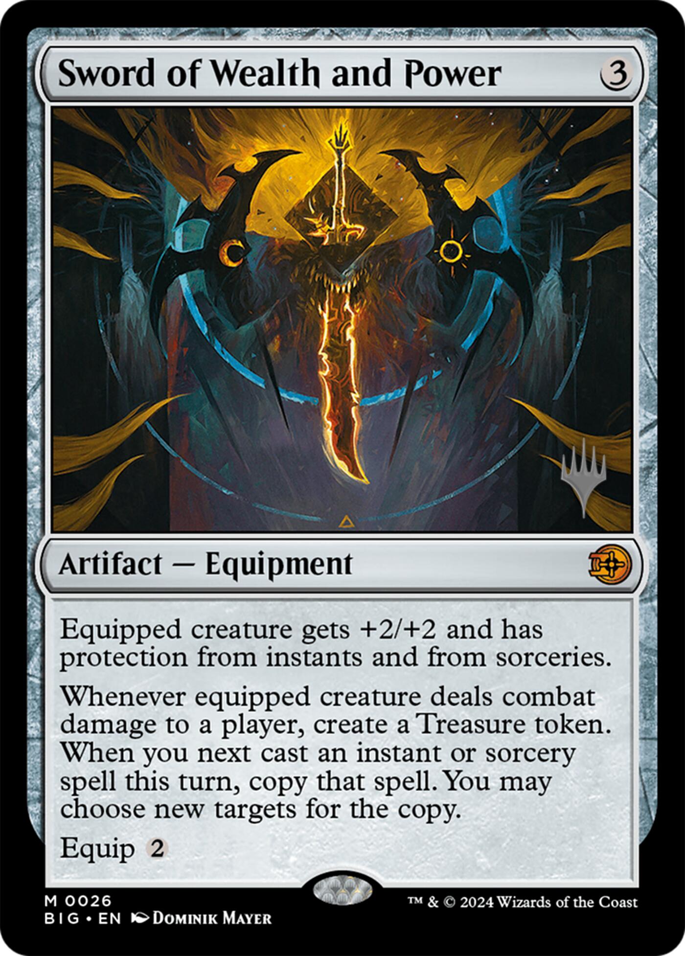 Sword of Wealth and Power [Lorwyn Eclipsed Promos] | Gate City Games LLC