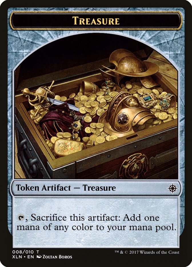 Vampire // Treasure Double-Sided Token [Ixalan Tokens] | Gate City Games LLC