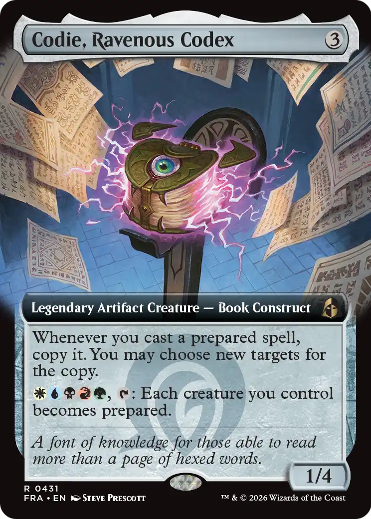 Codie, Ravenous Codex (Extended Art) [Reality Fracture] | Gate City Games LLC