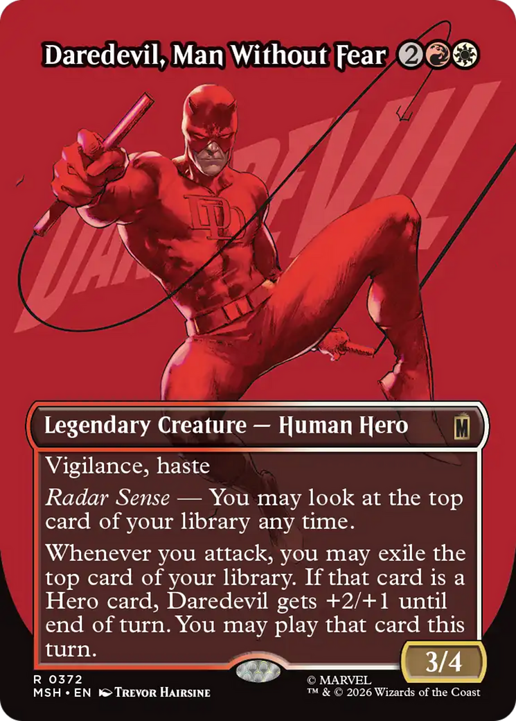 Daredevil, Man Without Fear (Borderless) (0372) [Marvel Super Heroes] | Gate City Games LLC