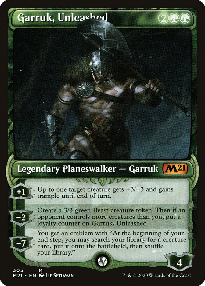 Garruk, Unleashed (Showcase) [Core Set 2021] | Gate City Games LLC