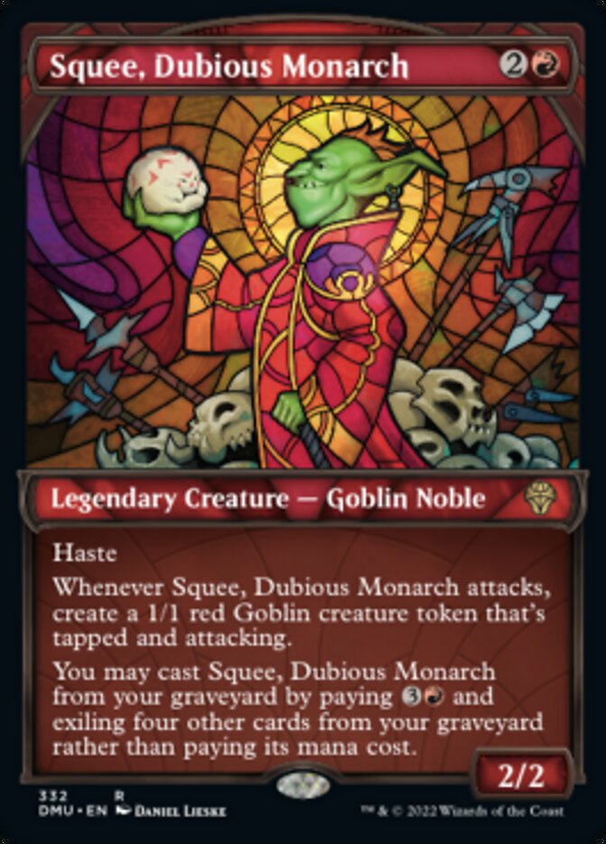 Squee, Dubious Monarch (Showcase Textured) [Dominaria United] | Gate City Games LLC