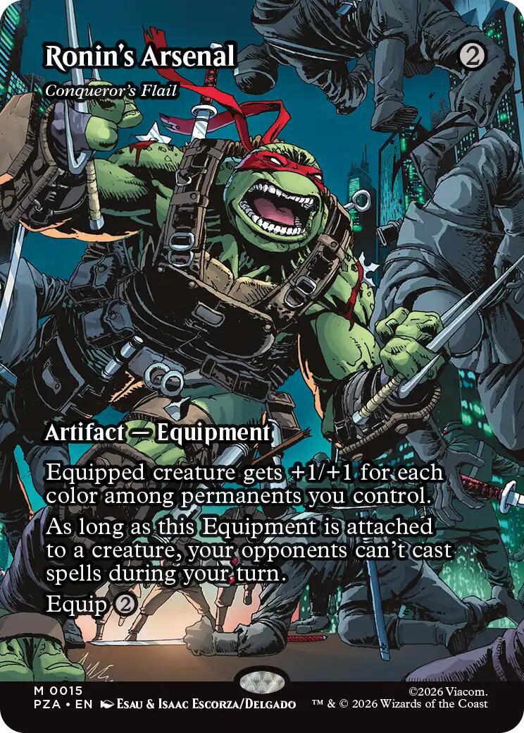 Ronin's Arsenal - Conqueror's Flail (Borderless) [Teenage Mutant Ninja Turtles Eternal-Legal] | Gate City Games LLC